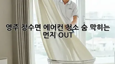 🌬️ 영주 장수면 에어컨 청소, 숨 막히는 먼지 OUT! 🏡✨